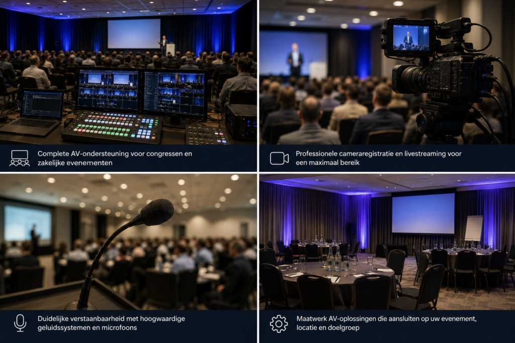 Congrestechniek in hotelzalen rond Schiphol